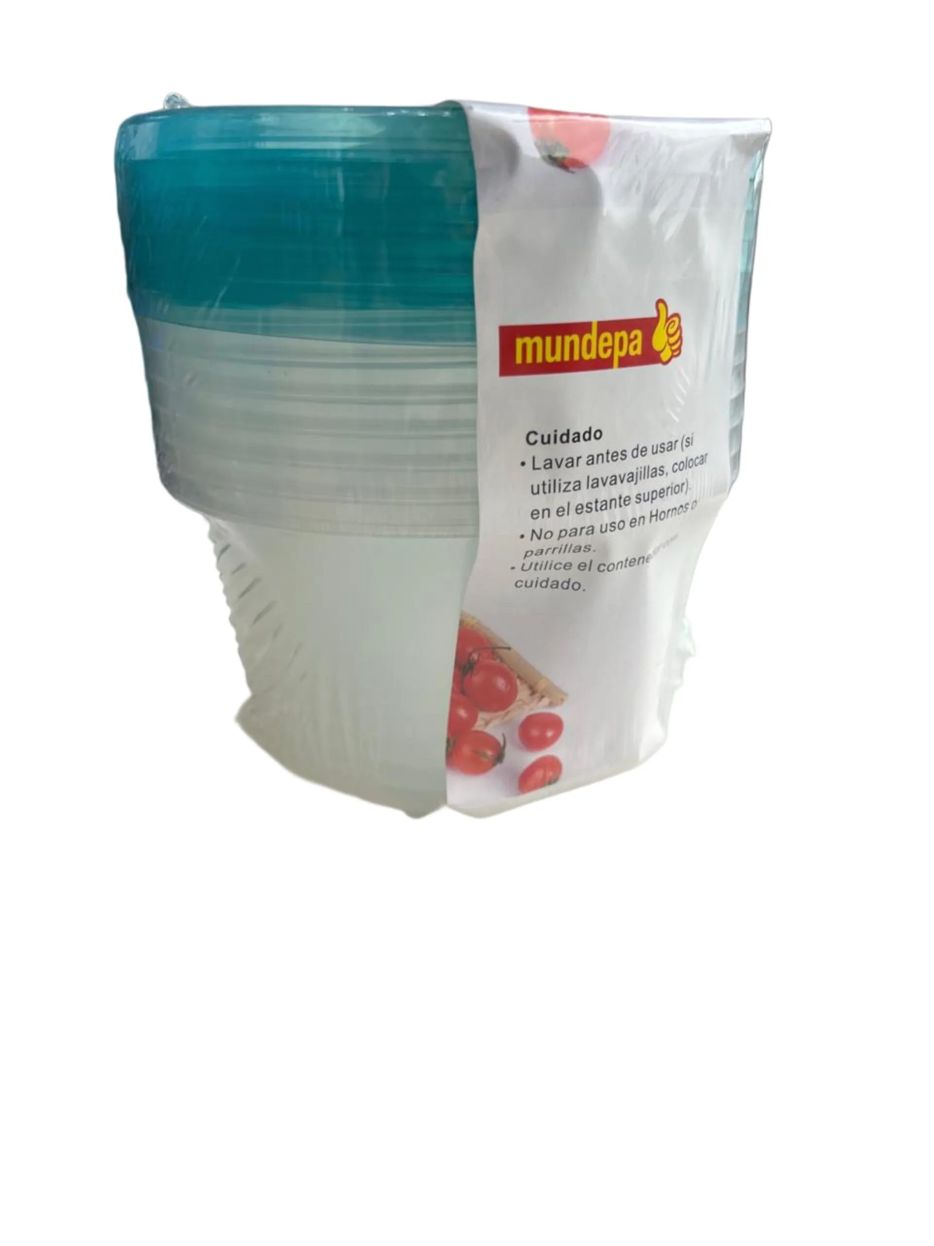 Recipiente Plástico 745 ml 6 Piezas Microondas Redondo